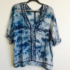 Free People Tie-Dye Blouse